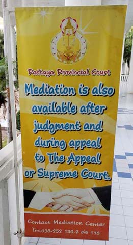 Mediation in Thai Courts of Law