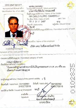 Work Permit Pattaya